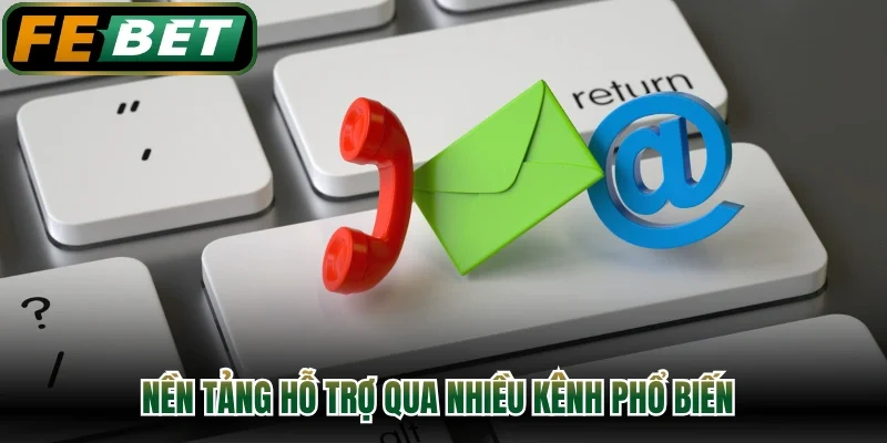 Nền tảng hỗ trợ qua nhiều kênh phổ biến