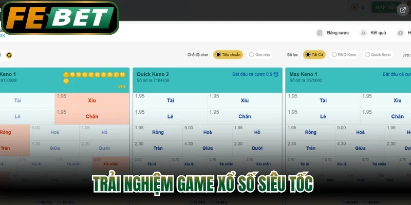 Trải nghiệm game siêu tốc