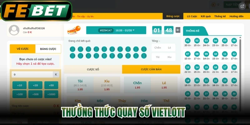 Thưởng thức quay số vietlott